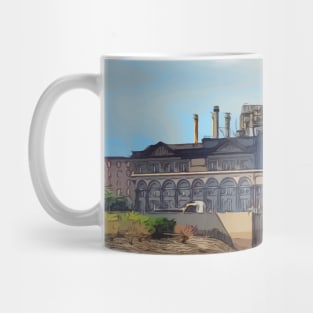 St. Louis industrial building Mug